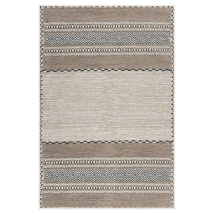 Conceptum Alfombra Woosonıl133 de Algodón, 50 x 80 cm, Beige, Marrón y Negro Conceptum Alfombra Woosonıl133 de Algodón, 50 x 80 cm, Beige, Marrón y Negro